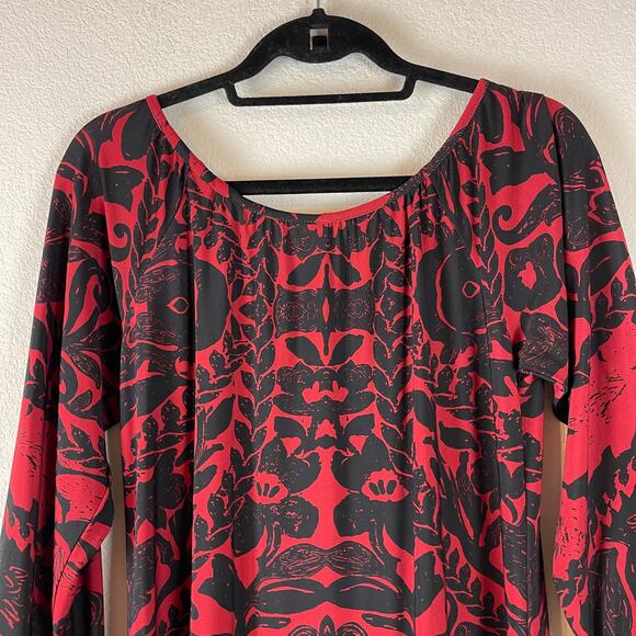 Anthropologie Uncle Frank Jersey Dress Womens XS Floral Stretch Whimsigoth - Picture 7 of 9